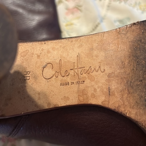 Cole Haan high dark brown leather boots - Picture 3 of 3